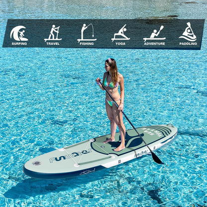Inflatable Stand up Paddle Board with Premium SUP Paddleboard Accessories, Anti-Slip EVA Deck, 11'6''/11'/10'6'' Paddle Boards for Adults & Youth of All Skill Levels