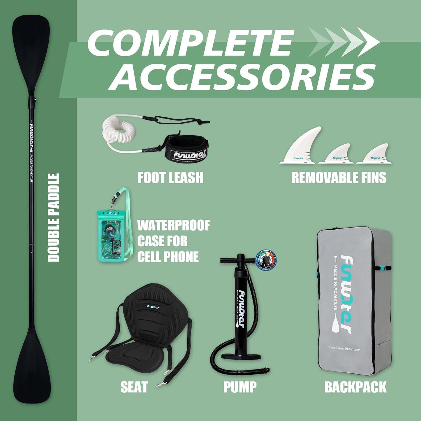 Inflatable Stand up Paddle Board with Premium SUP Paddleboard Accessories, Anti-Slip EVA Deck, 11'6''/11'/10'6'' Paddle Boards for Adults & Youth of All Skill Levels