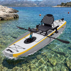 The Fishing Kayak | Complete Pedal System - 12 Ft Lightweight PVC