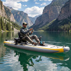 The Fishing Kayak | Complete Pedal System - 12 Ft Lightweight PVC