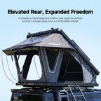 Aluminum Rooftop Tent for 4 Season Camping,Pop up Hard Shell Roof Top Tent Hardshell for Jeep Truck SUV Car,2-3 Person