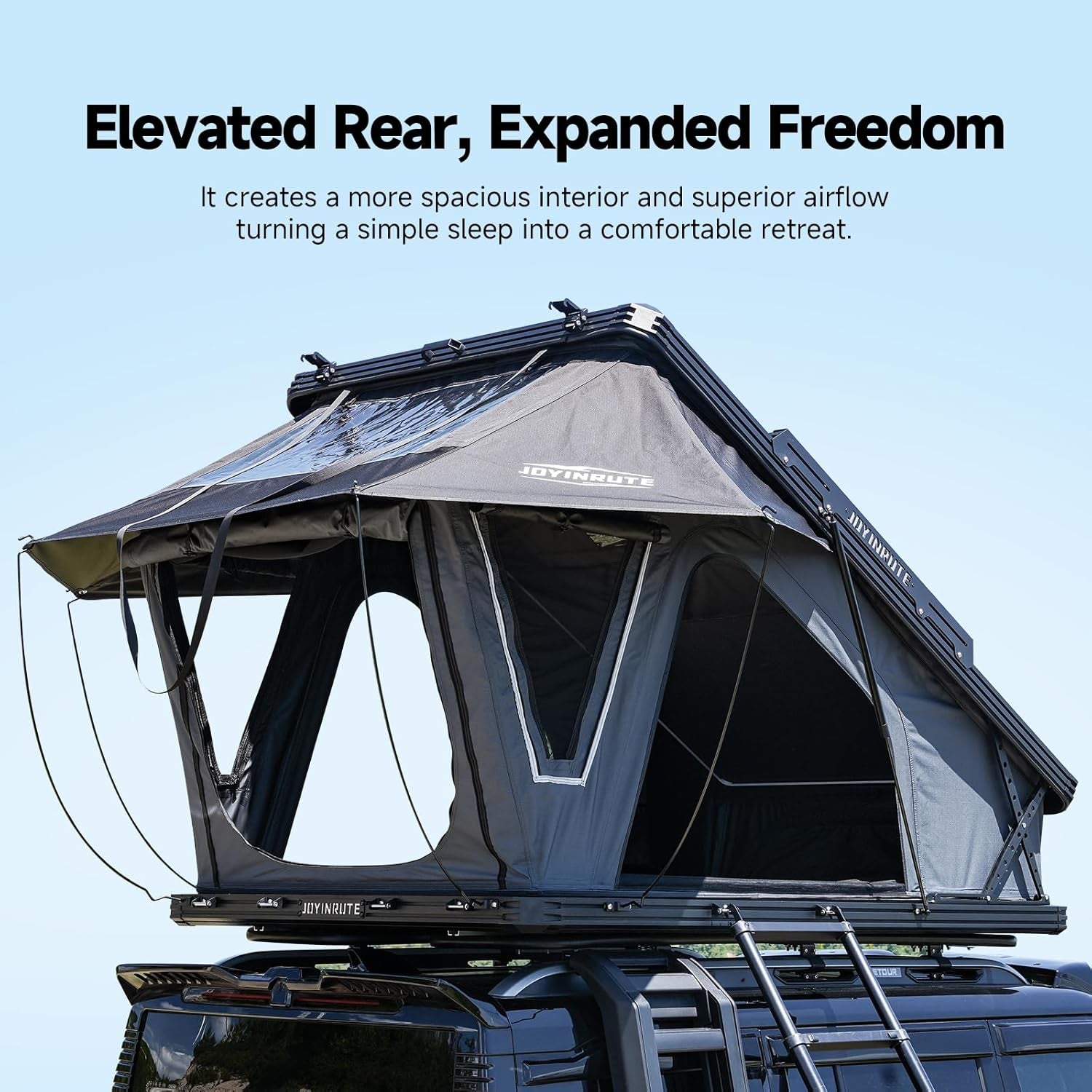 Aluminum Rooftop Tent for 4 Season Camping,Pop up Hard Shell Roof Top Tent Hardshell for Jeep Truck SUV Car,2-3 Person