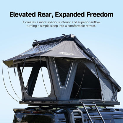 Aluminum Rooftop Tent for 4 Season Camping,Pop up Hard Shell Roof Top Tent Hardshell for Jeep Truck SUV Car,2-3 Person