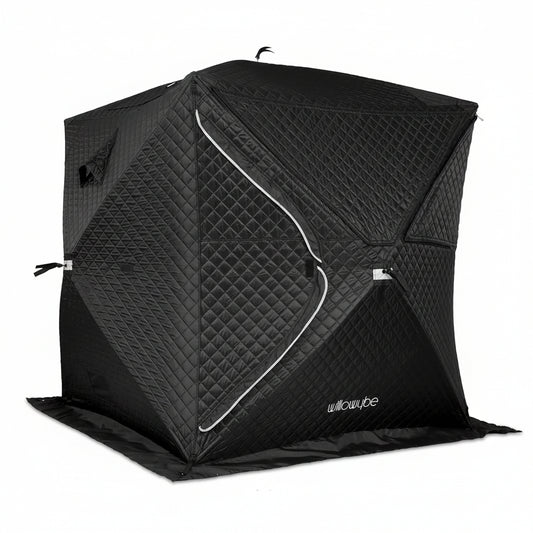Outdoor Sauna Tent Pro - 4-Person, All-Weather, Insulated, Solid, Panoramic View, Easy Setup