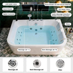 Lagoona | 61-Inch 2-Person Acrylic with LED