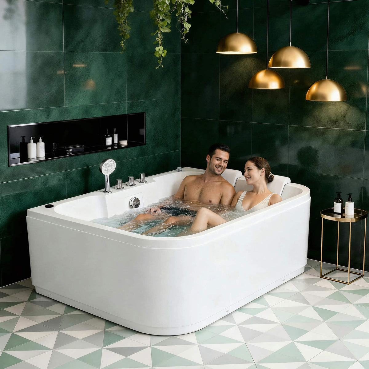 Lagoona | 61-Inch 2-Person Acrylic with LED