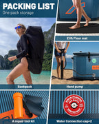 Inflatable 126 Gal XXL Oval Cold Plunge Tub, Superior Insulation, 8-Layered Portable Ice Bath Tub, Ice Plunge with Insulated Lid, Hand Pump, Eva Pad, Outdoor Use for Athletes, Adults