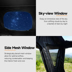 Aluminum Rooftop Tent for 4 Season Camping,Pop up Hard Shell Roof Top Tent Hardshell for Jeep Truck SUV Car,2-3 Person