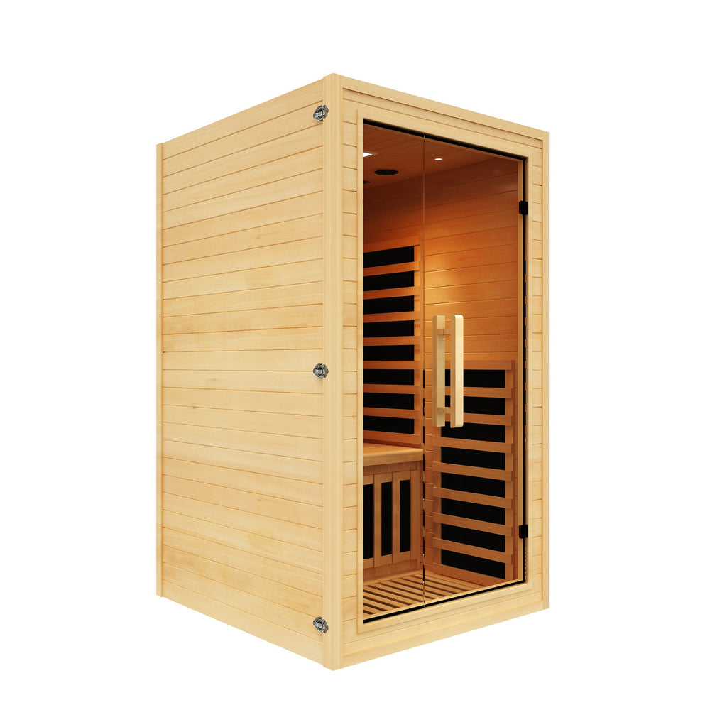 The Bliss 1–2 Person Full-Body Infrared Sauna with Red Light Therapy by NiceBeam
