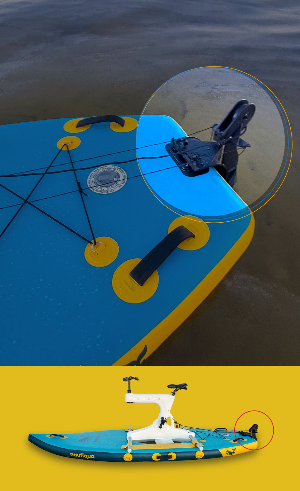 The Belize Paddleboard Water Bike