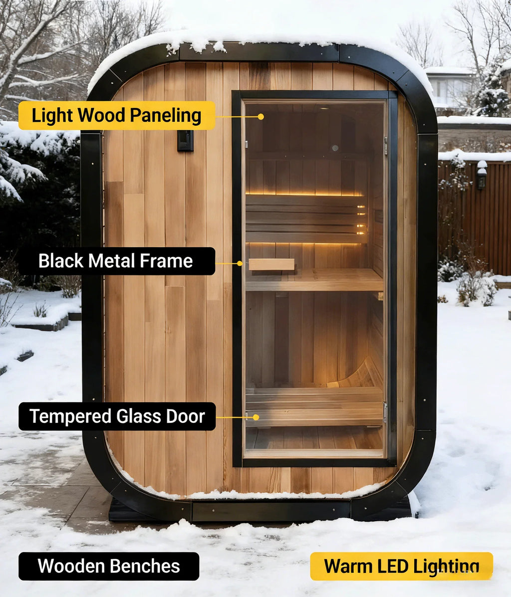 The MTO Panoramic Outdoor Cedar Sauna Room