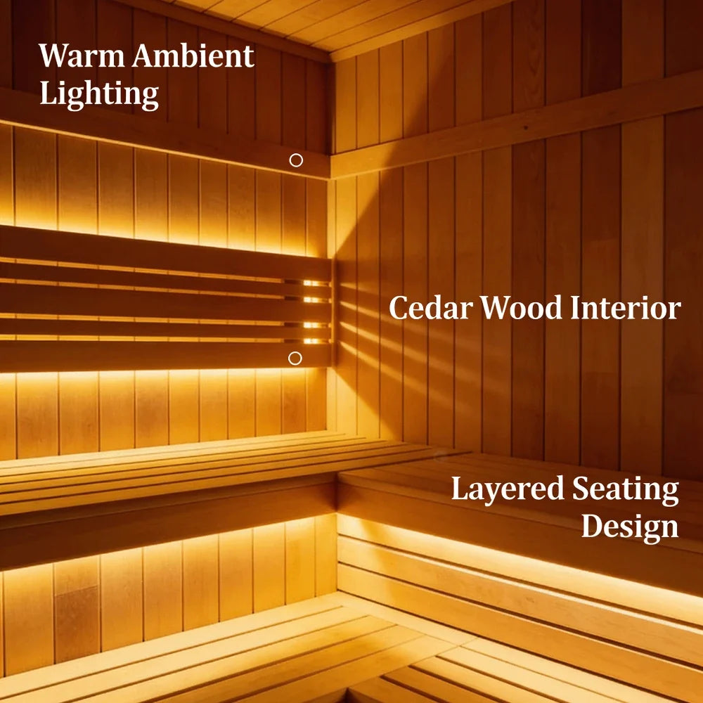 The MTO Panoramic Outdoor Cedar Sauna Room