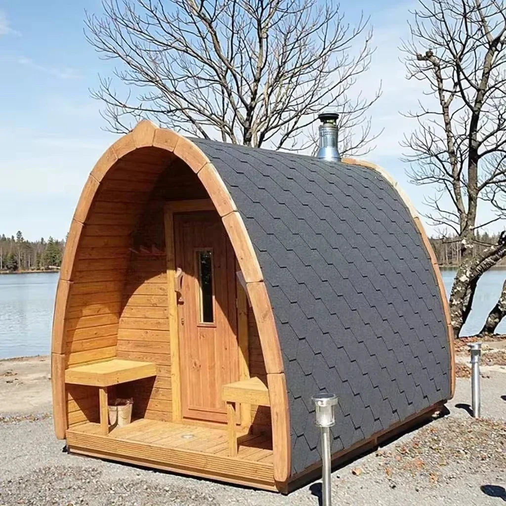 The MTO Panoramic Outdoor Cedar Sauna Room