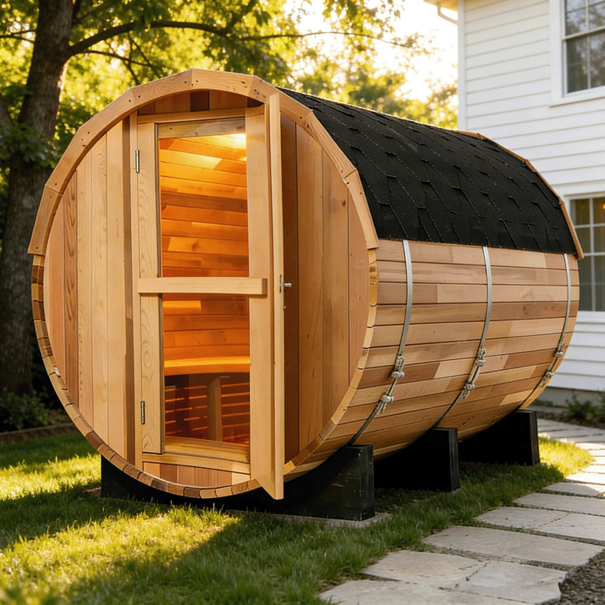 The MTO Panoramic Outdoor Cedar Sauna Room