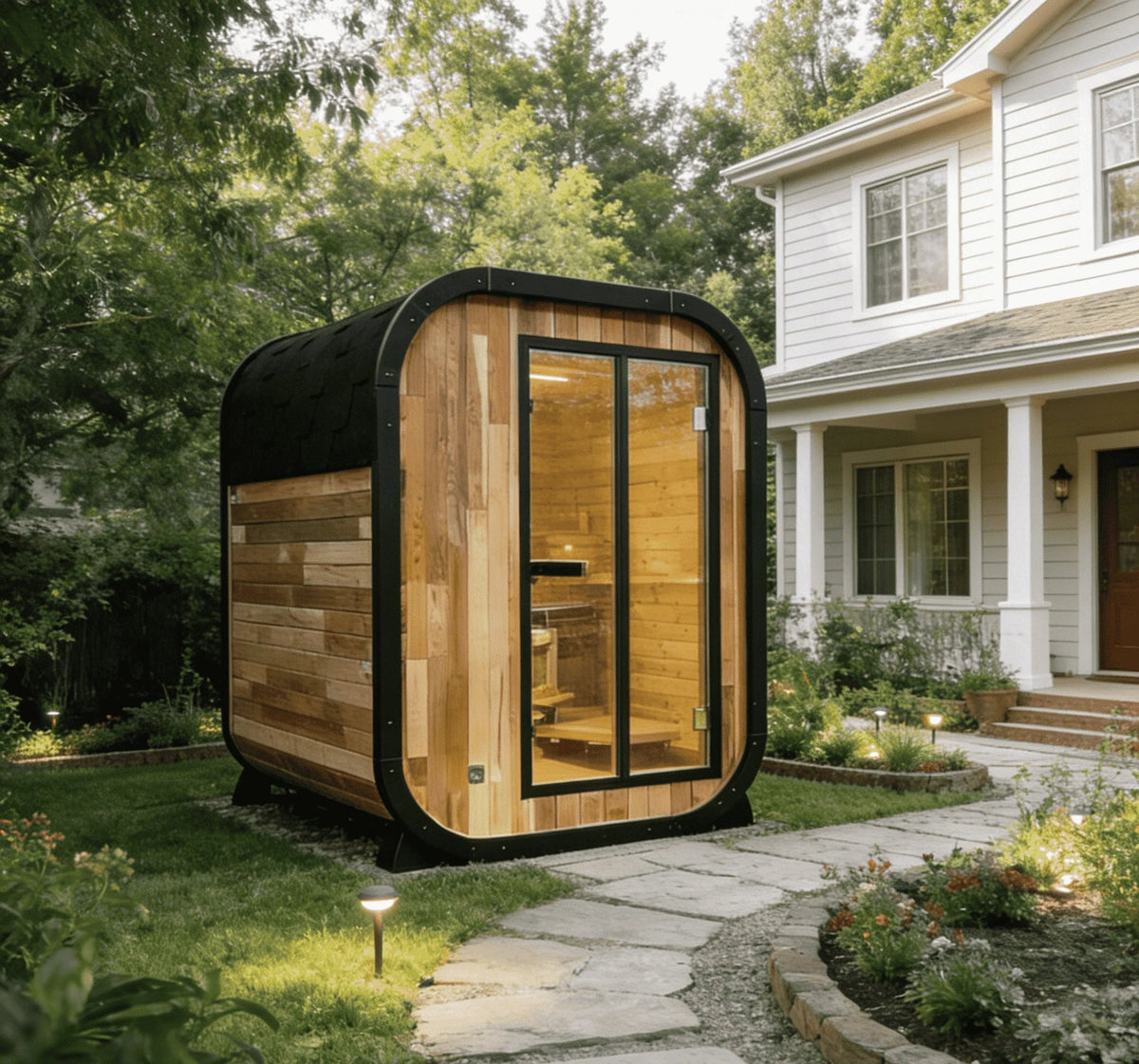 The MTO Panoramic Outdoor Cedar Sauna Room