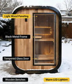 The MTO Panoramic Outdoor Cedar Sauna Room