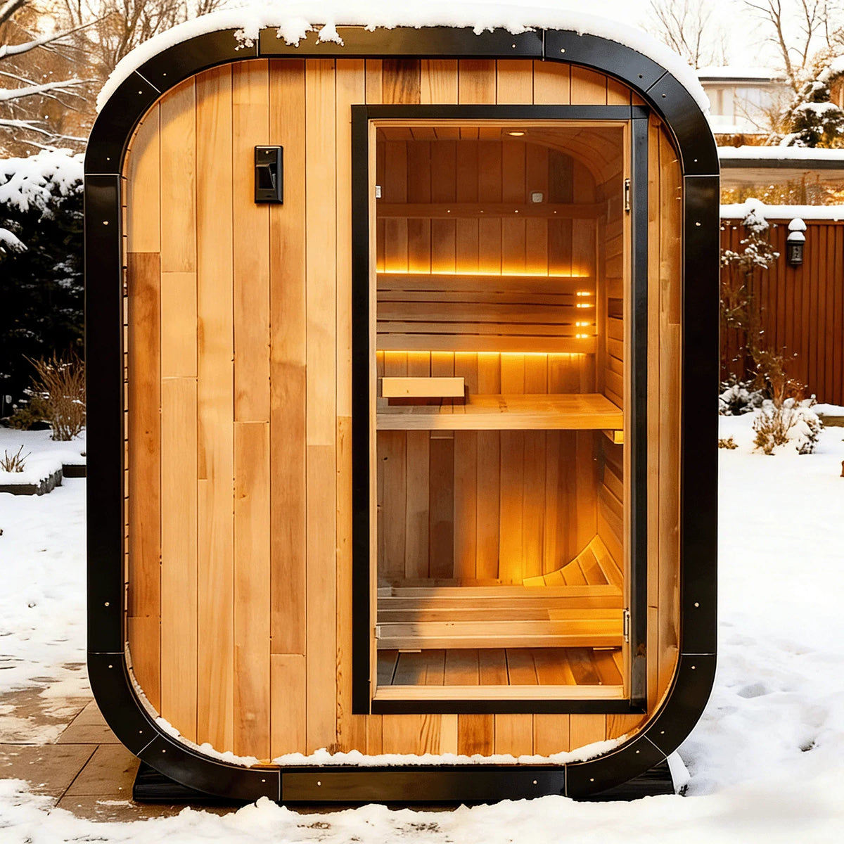 The MTO Panoramic Outdoor Cedar Sauna Room