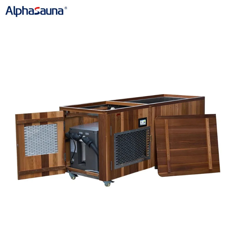 The Cedar Cold Plunge | Ice Bath Tub with 1.5HP Chiller — Stainless Steel