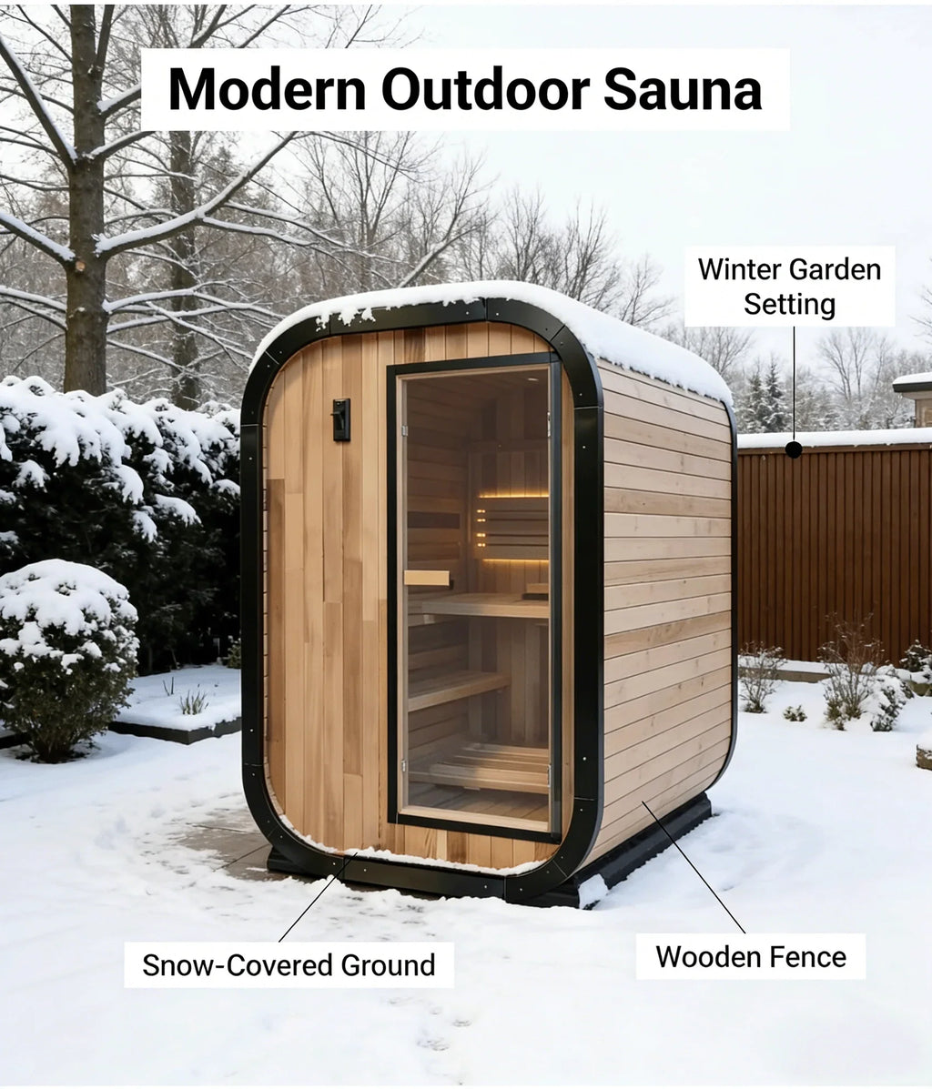 The MTO Panoramic Outdoor Cedar Sauna Room