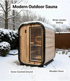 The MTO Panoramic Outdoor Cedar Sauna Room