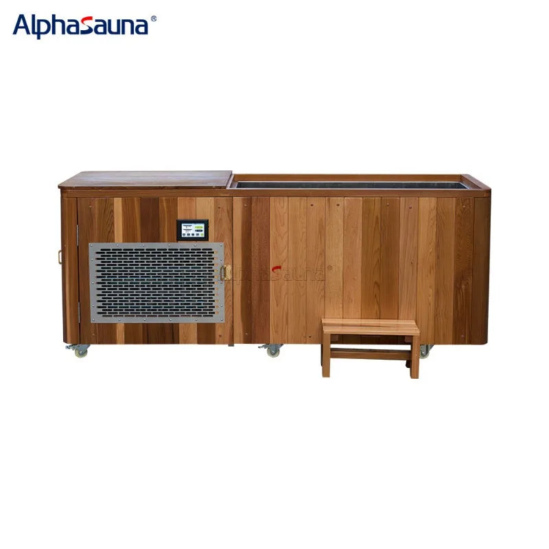 The Cedar Cold Plunge | Ice Bath Tub with 1.5HP Chiller — Stainless Steel