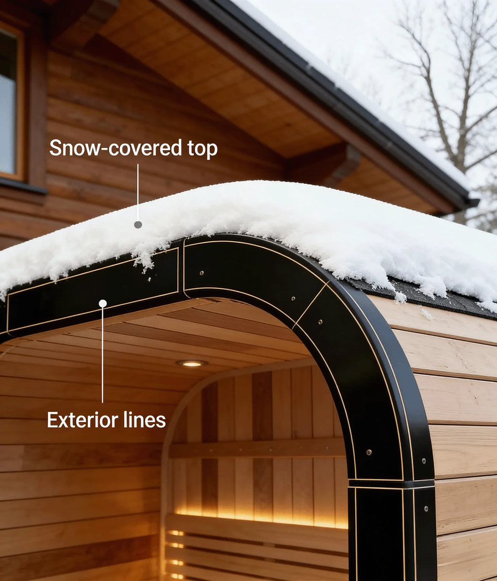 The MTO Panoramic Outdoor Cedar Sauna Room