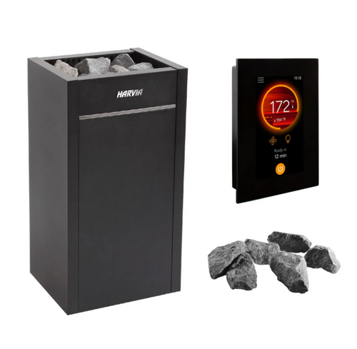 Harvia Virta Sauna Heater | Stainless Steel with Rocks and WiFi Control