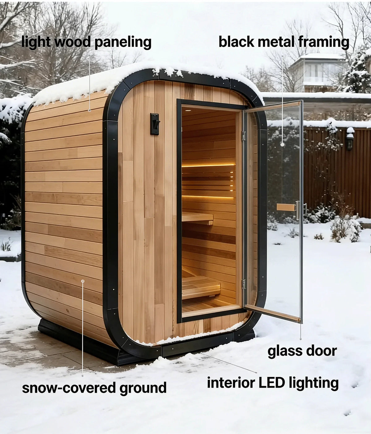 The MTO Panoramic Outdoor Cedar Sauna Room