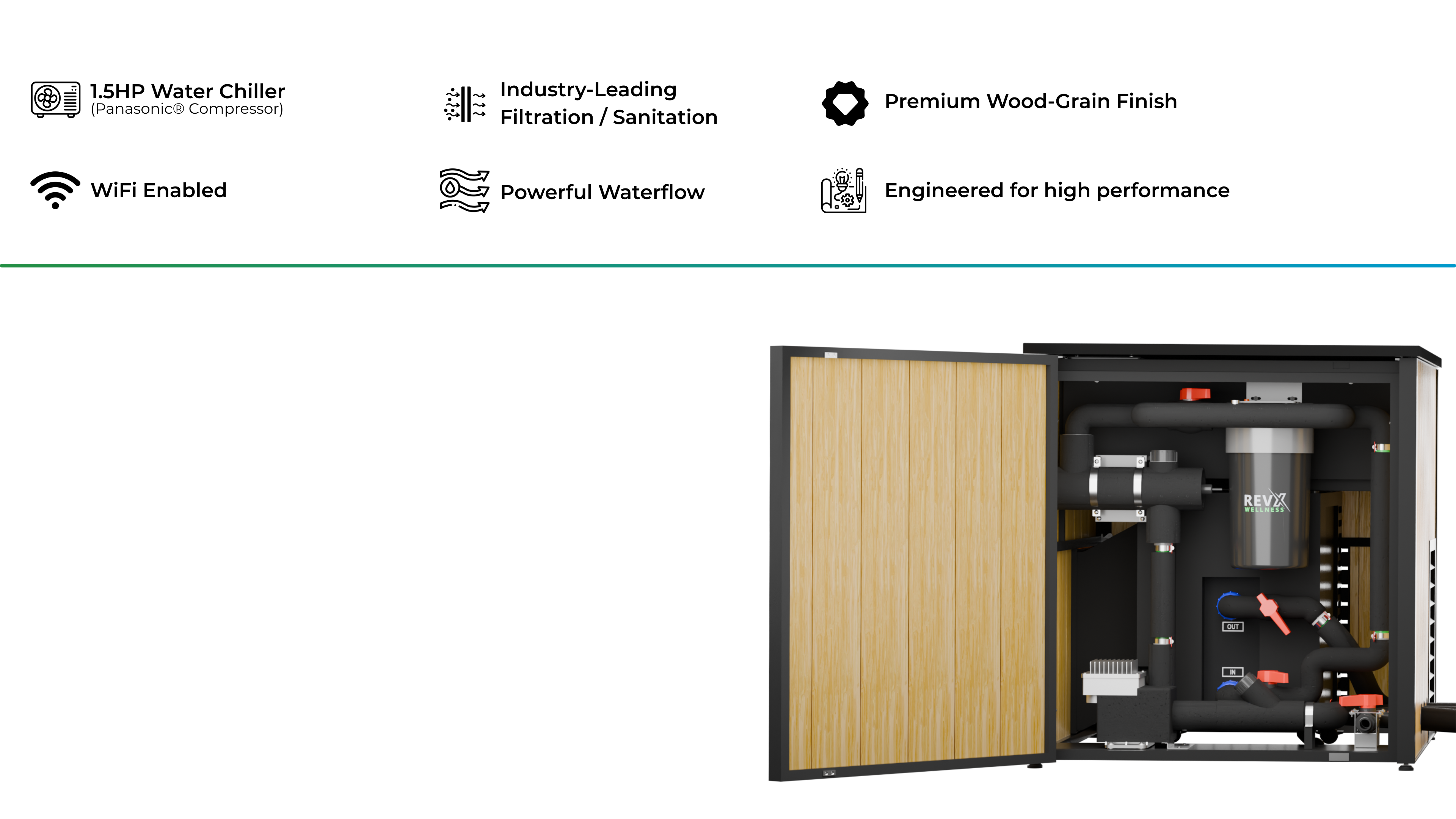 The Tide Plunge + RevX High Performance Chiller and Filtration System