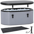 The Gal Oval Ice Bath Tub with Cover for Athletes