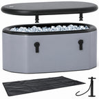 The Gal Oval Ice Bath Tub with Cover for Athletes