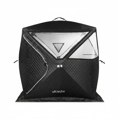 Outdoor Sauna Tent Pro - 4-Person, All-Weather, Insulated, Solid, Panoramic View, Easy Setup