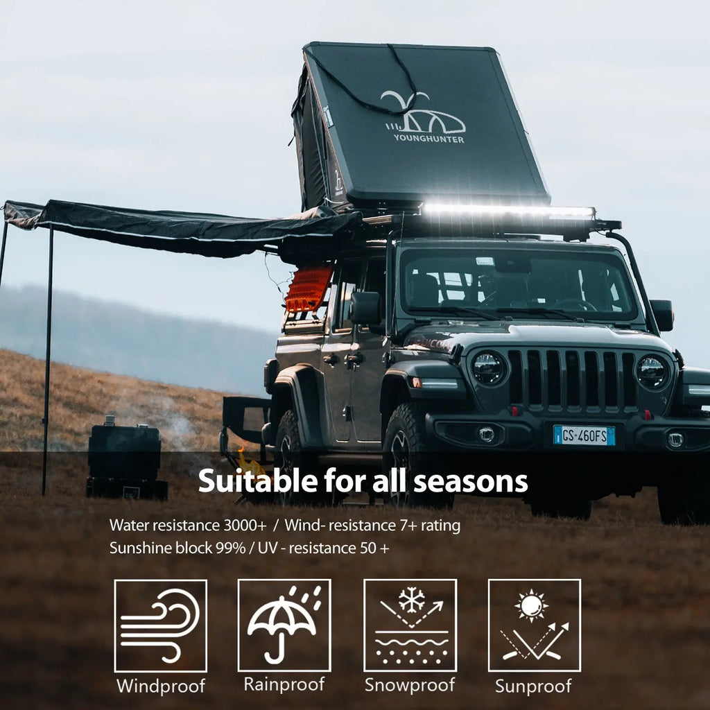 4X4 Camping Car Truck Pop up Triangle Hardshell Rooftop Tent