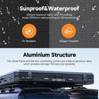 Aluminum Rooftop Tent for 4 Season Camping,Pop up Hard Shell Roof Top Tent Hardshell for Jeep Truck SUV Car,2-3 Person
