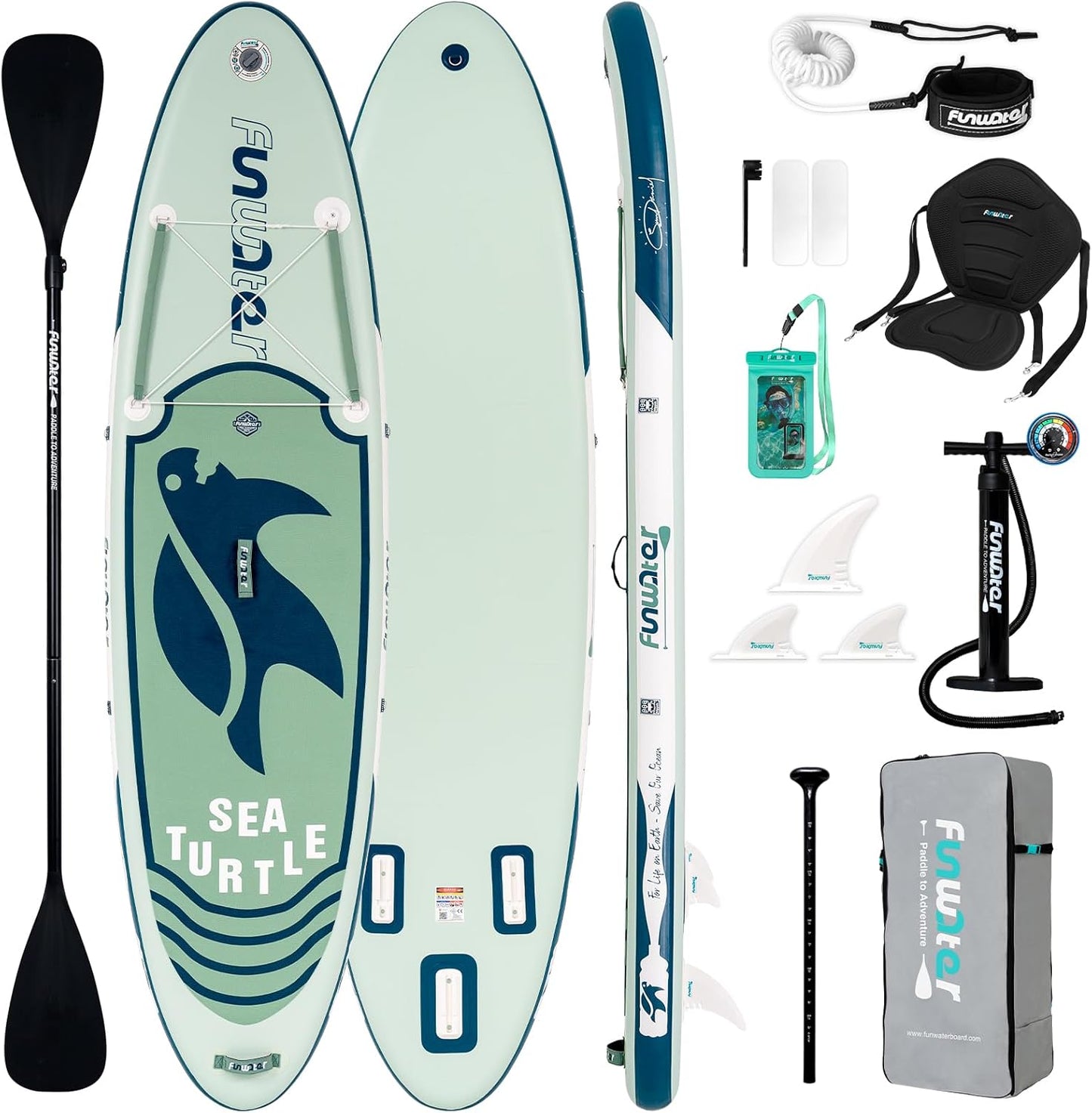 Inflatable Stand up Paddle Board with Premium SUP Paddleboard Accessories, Anti-Slip EVA Deck, 11'6''/11'/10'6'' Paddle Boards for Adults & Youth of All Skill Levels