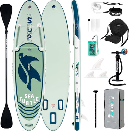 Inflatable Stand up Paddle Board with Premium SUP Paddleboard Accessories, Anti-Slip EVA Deck, 11'6''/11'/10'6'' Paddle Boards for Adults & Youth of All Skill Levels