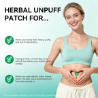 Unpuff Patches for Water Retention & Digestive Support - 30 Patches | Wellness Patch with Dandelion, Fennel, Artichoke, Ginger & Turmeric, Natural Herbal Support