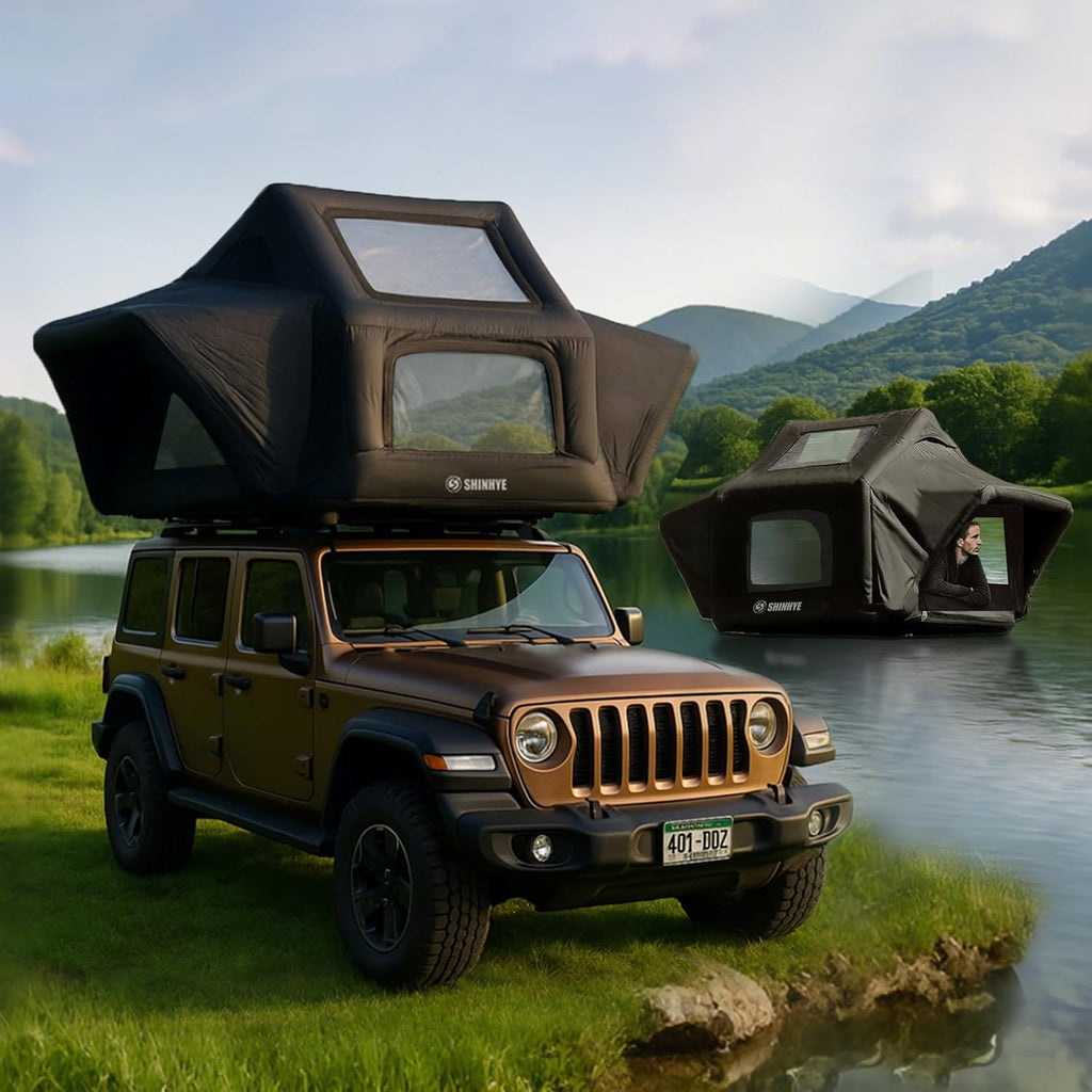 Rooftop Tent Hard Shell, Roof Top Tent Hardshell for Truck Car Jeep SUV Van, Waterproof Rooftop Tent for Camping