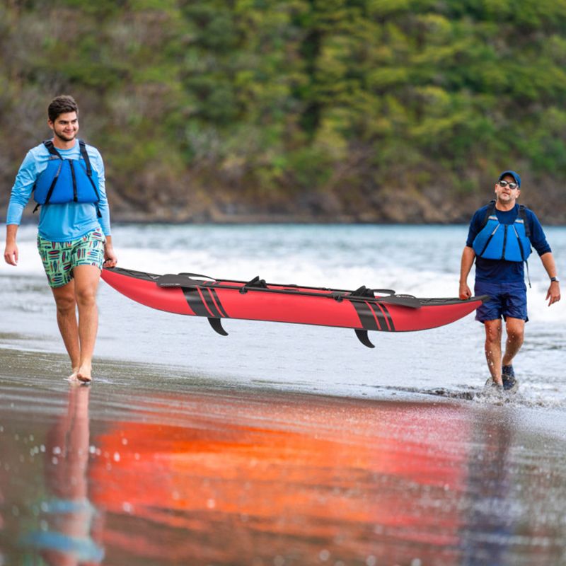 The Adventure Inflatable 2-person Kayak Set with Aluminum Oars and Repair Kit