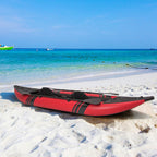 The Adventure Inflatable 2-person Kayak Set with Aluminum Oars and Repair Kit