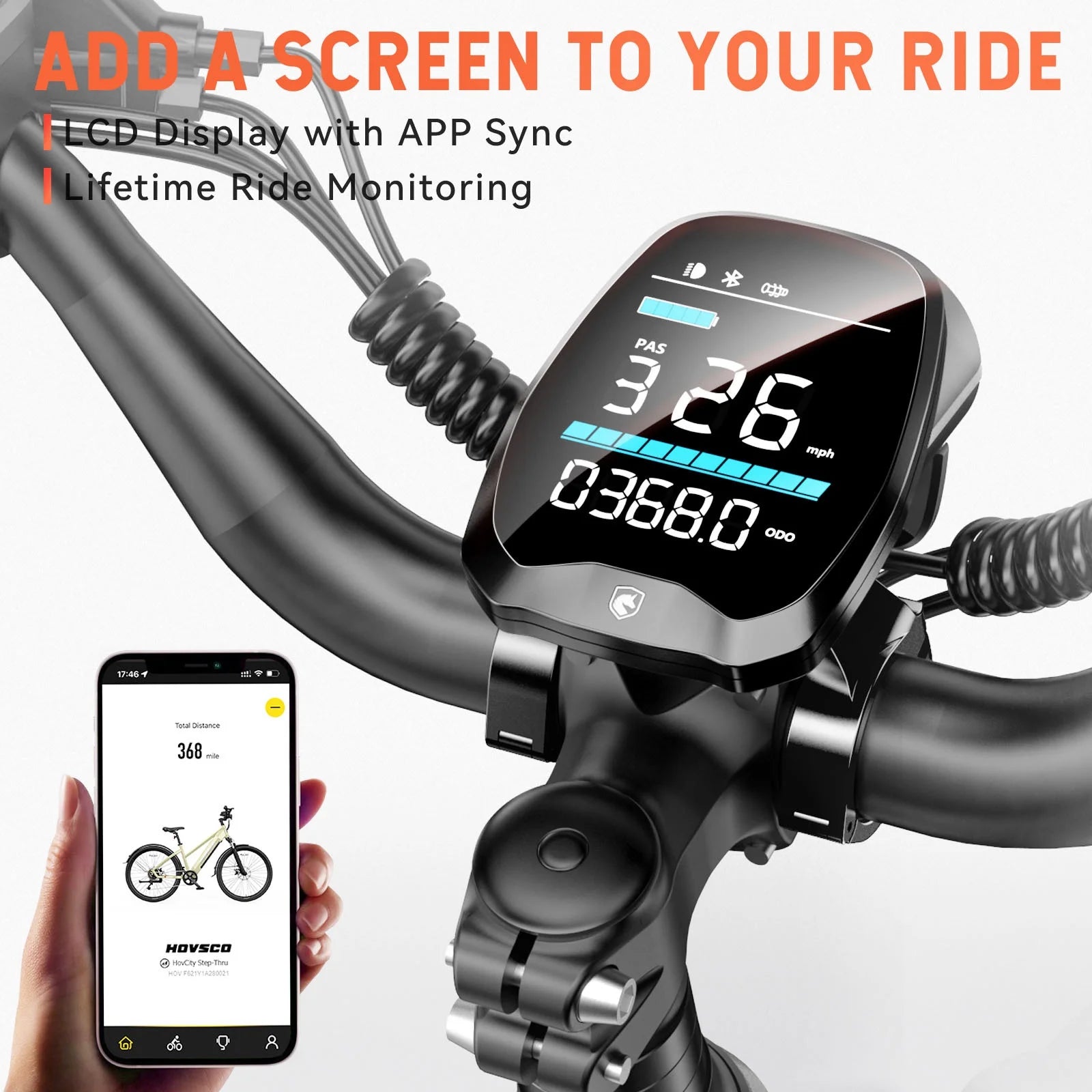 Electric Bike, Peak 750W, 27.5" Step-Thru Cruiser E Mountain Bike for Adults, 48V/15AH UL2849, APP Control