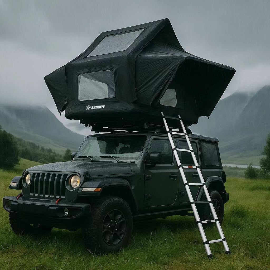 Rooftop Tent Hard Shell, Roof Top Tent Hardshell for Truck Car Jeep SUV Van, Waterproof Rooftop Tent for Camping