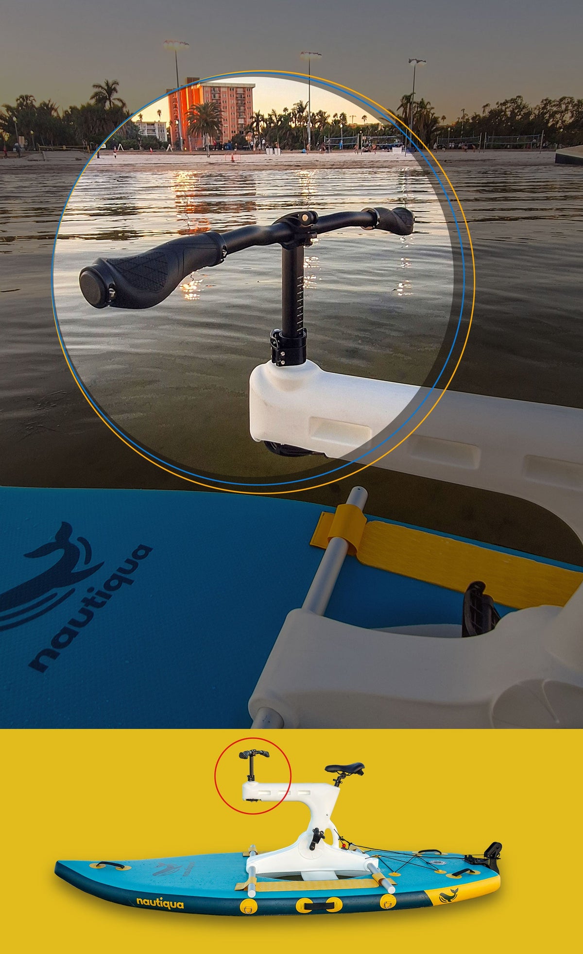 The Belize Paddleboard Water Bike
