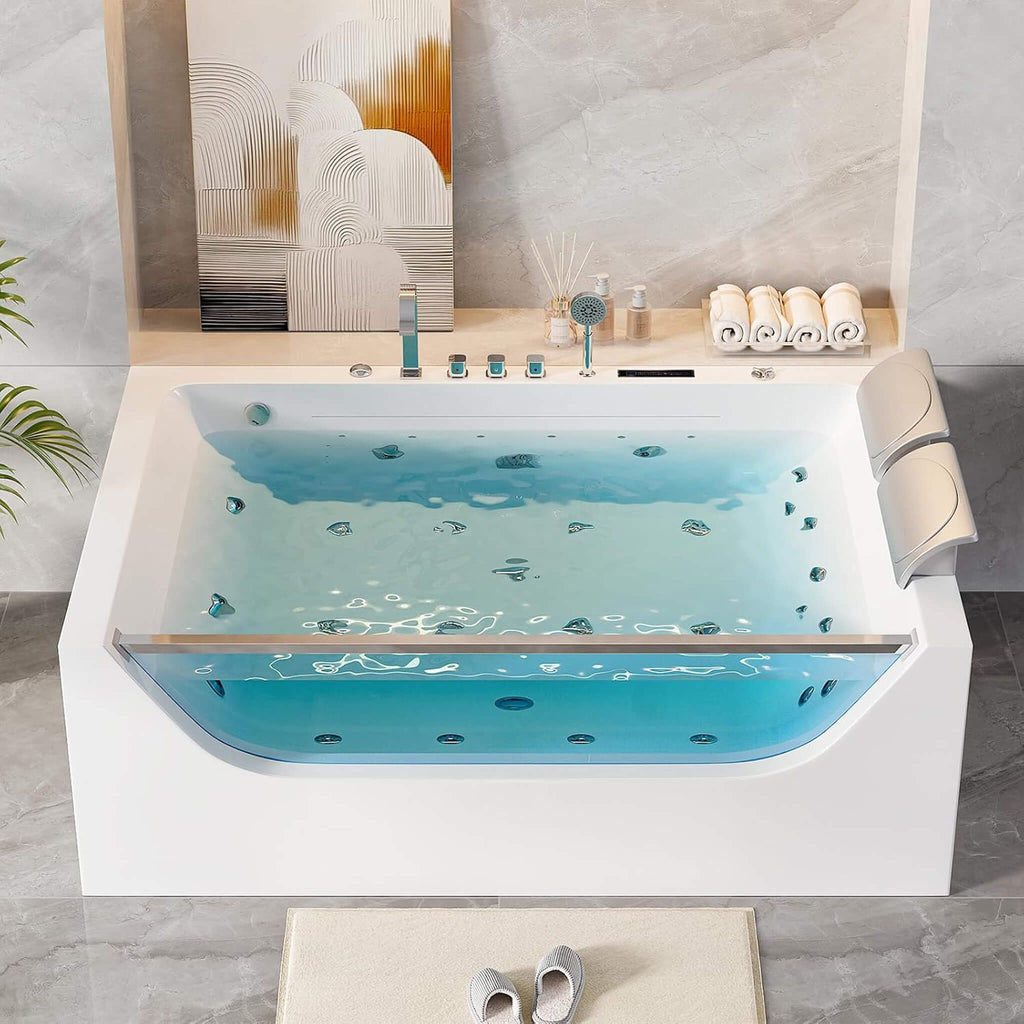 Novara 71-Inch Luxury 2-Person Jetted Whirlpool Tub