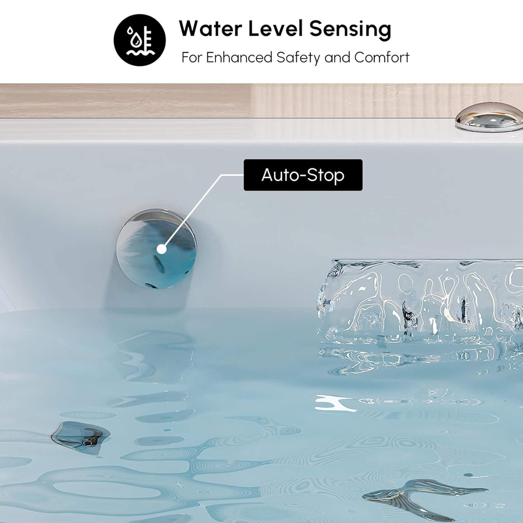 Novara 71-Inch Luxury 2-Person Jetted Whirlpool Tub