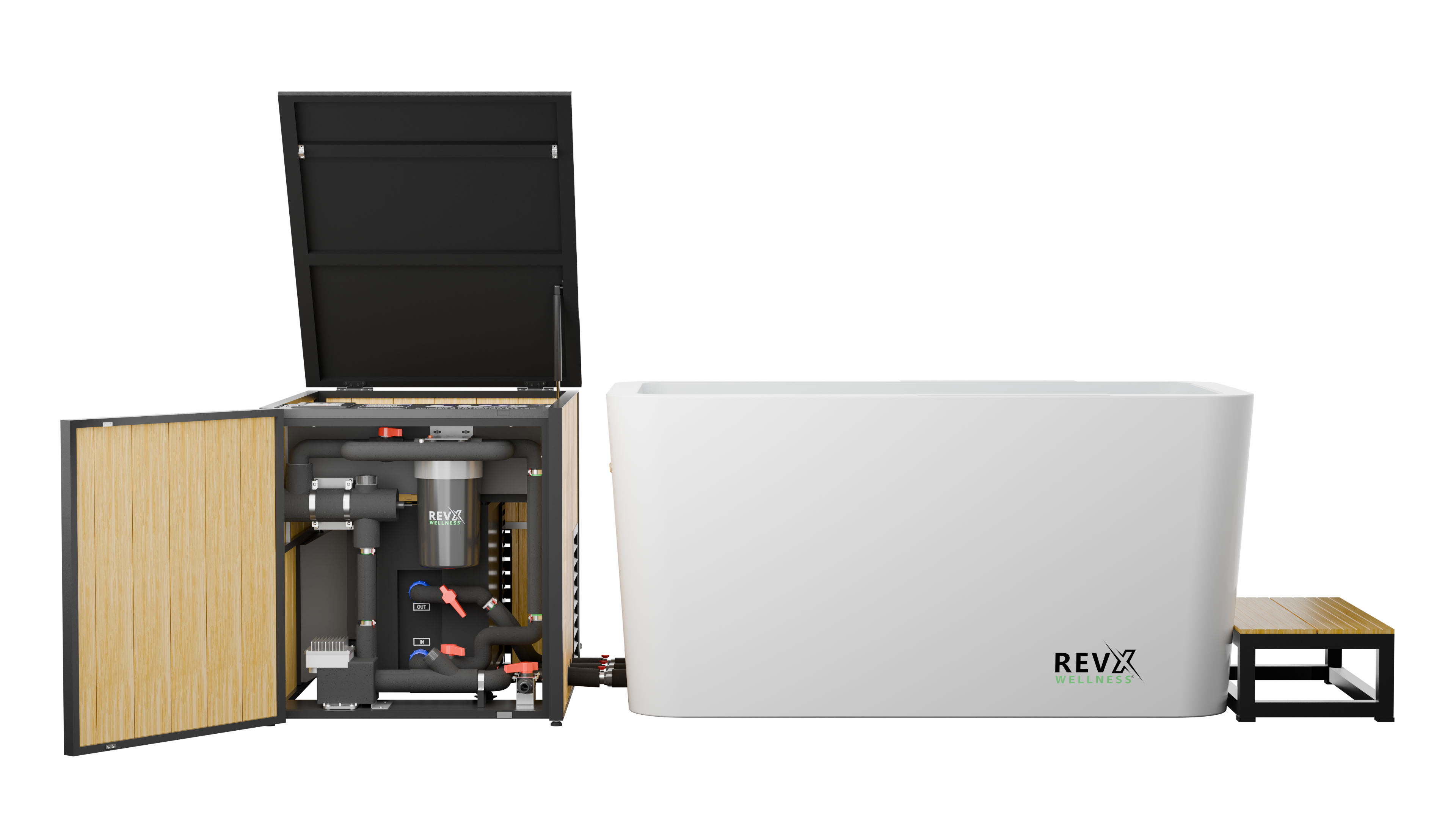 The Tide Plunge + RevX High Performance Chiller and Filtration System