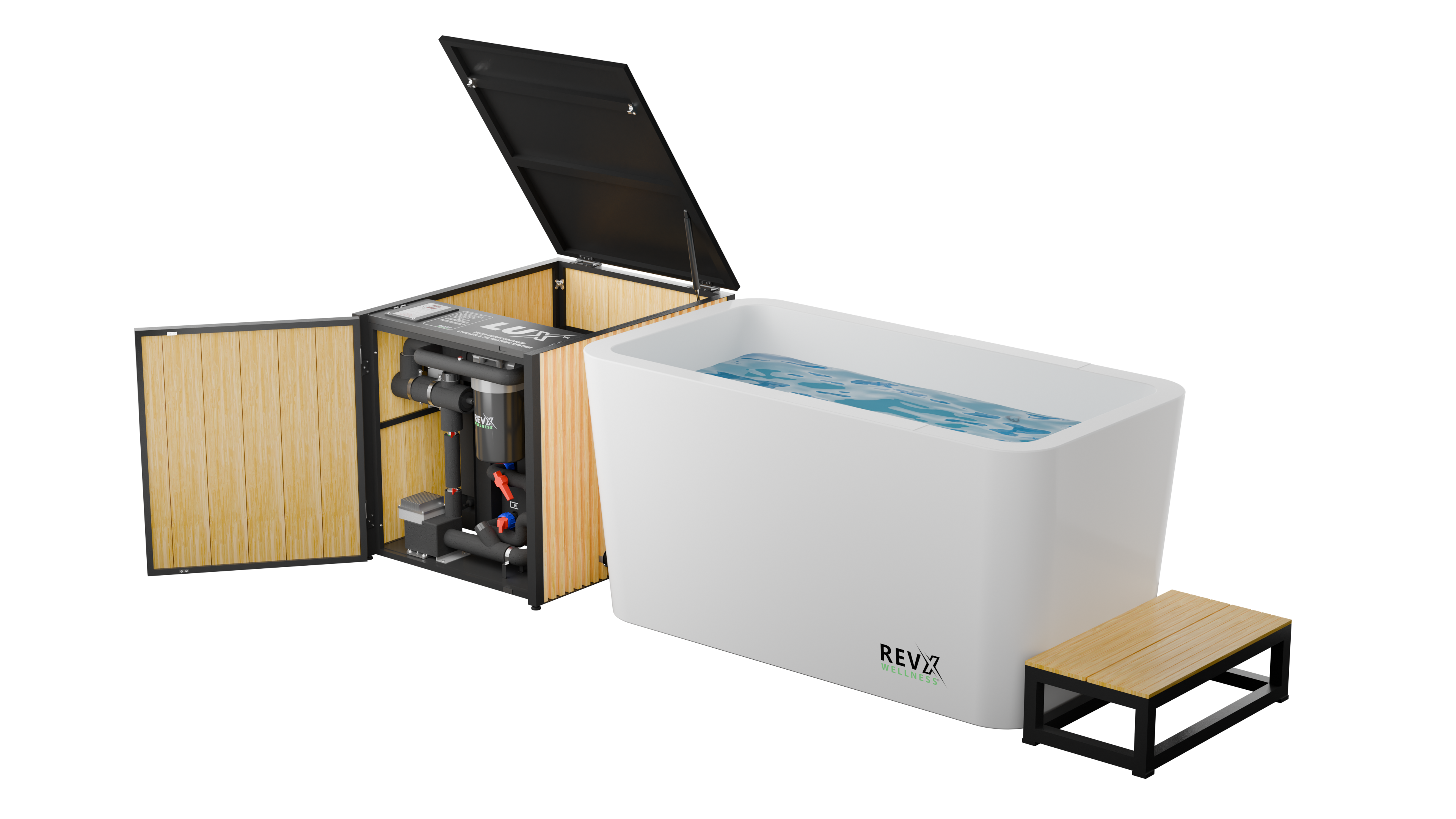 The Tide Plunge + RevX High Performance Chiller and Filtration System