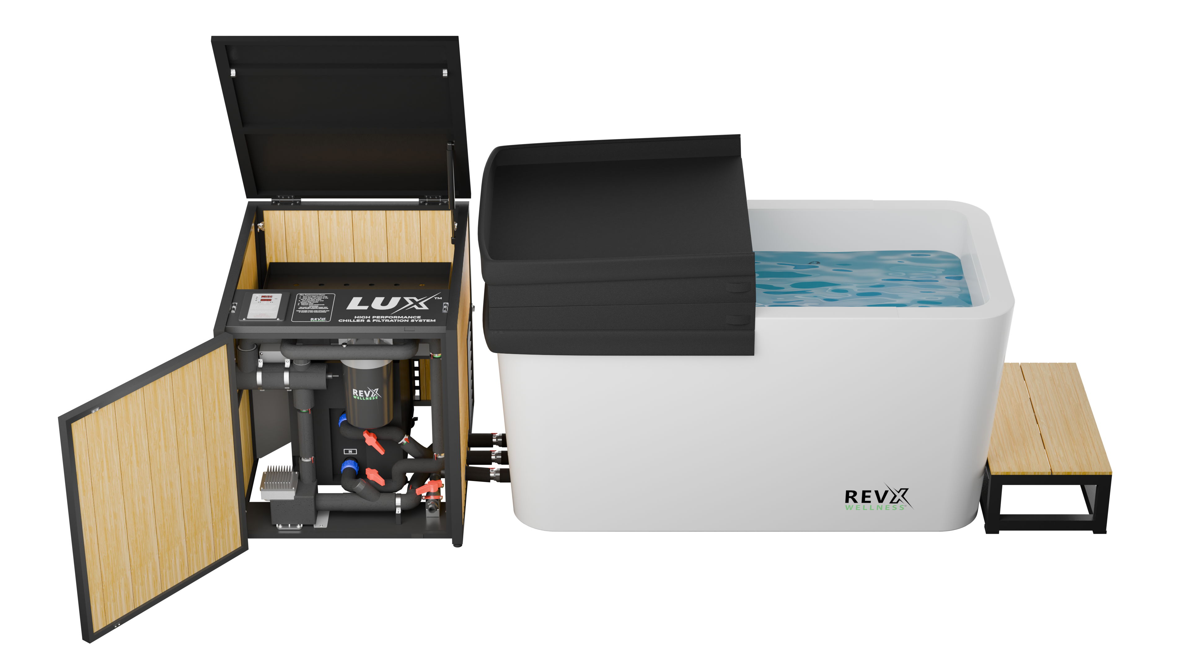 The Tide Plunge + RevX High Performance Chiller and Filtration System